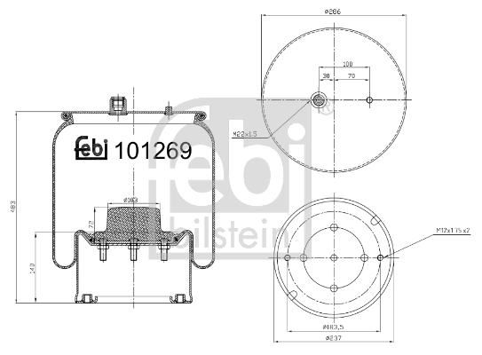 Bellow, air suspension
